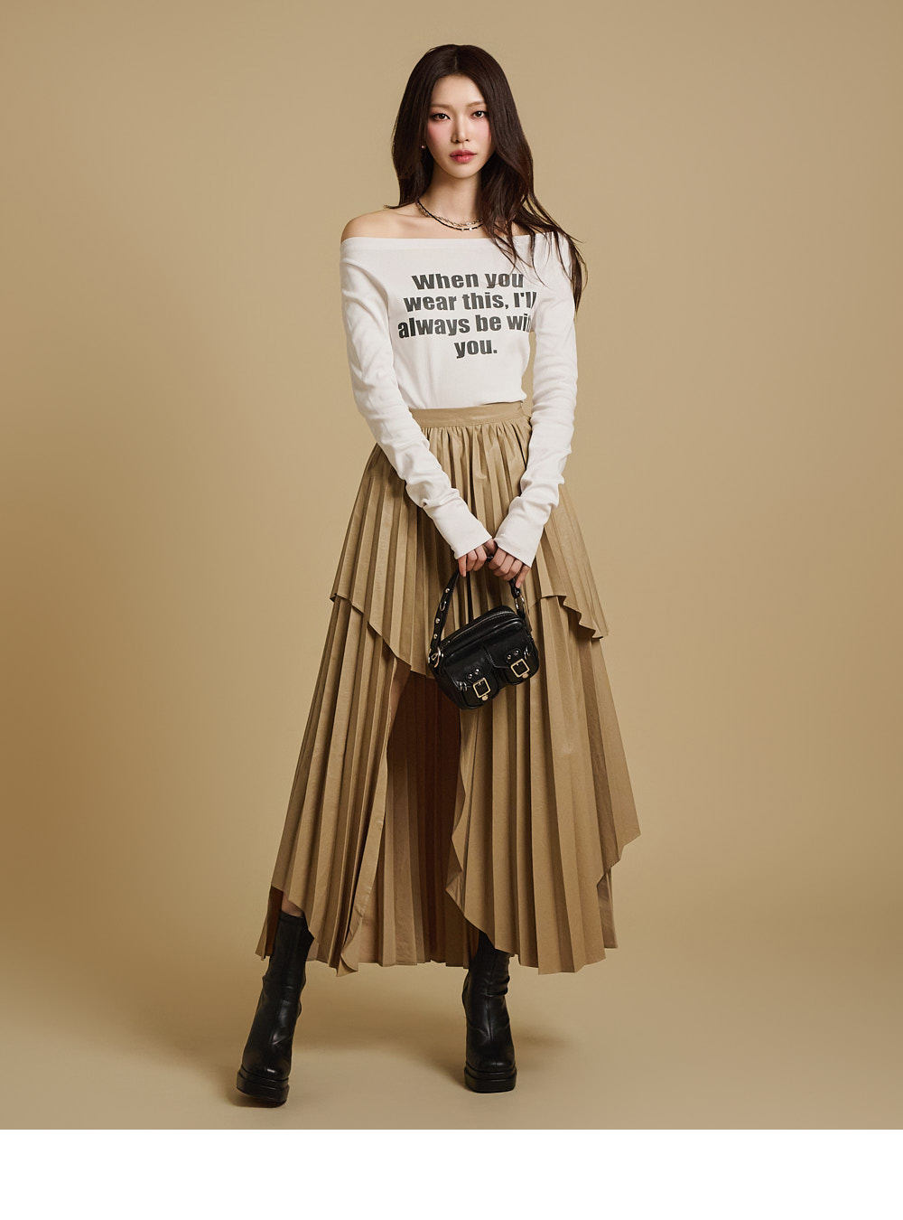 [DINT] SK9263 レイヤード スカート ディントSK9263 レイヤード スカート